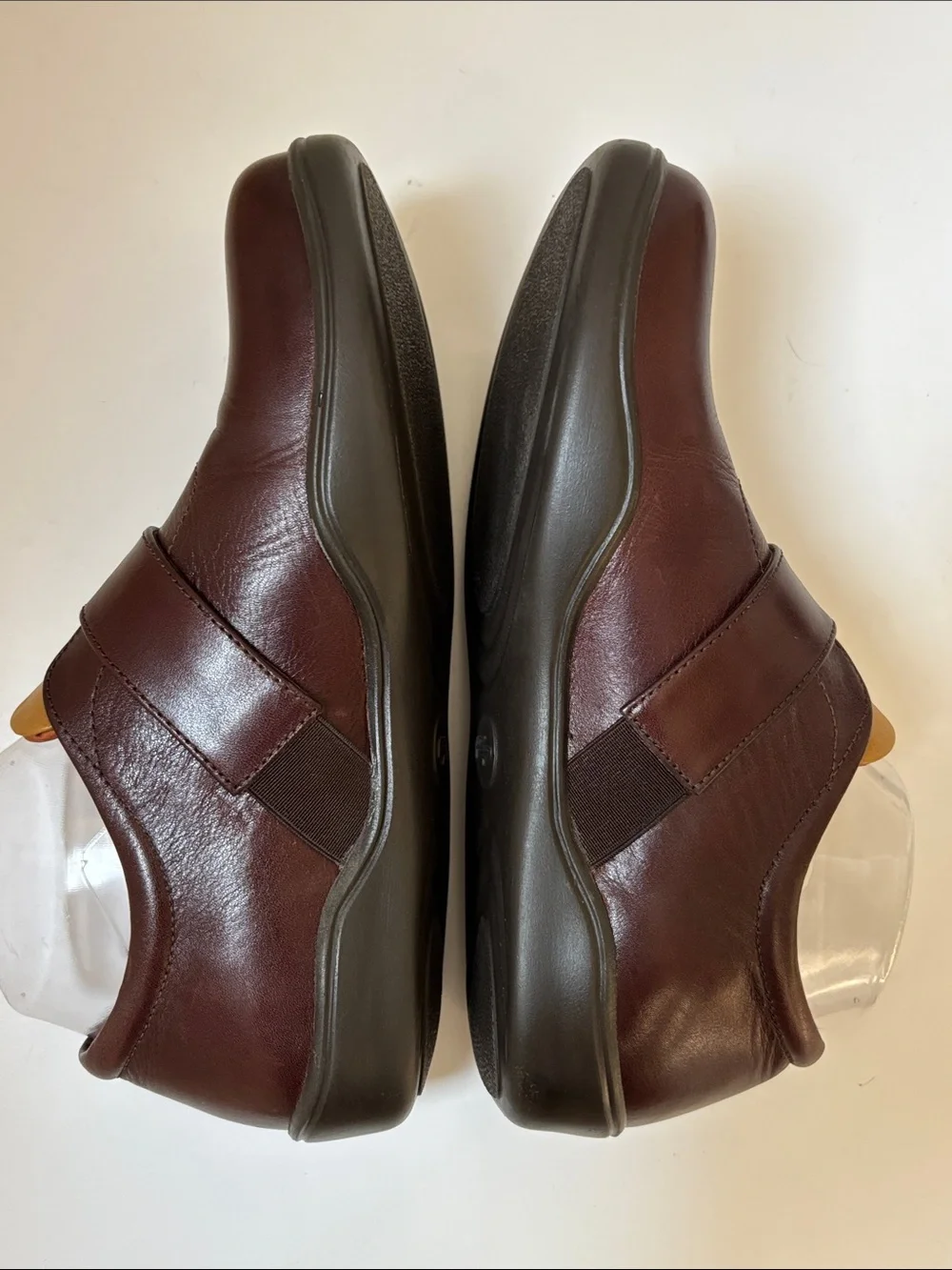 Birkenstock Footprints Women's Leather Mary Jane Flats - Burgundy Size 38